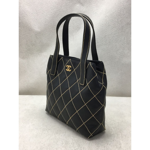 Chanel Leather Coco Mark Guarantee Handbag - Picture 2 of 6